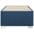 Estructura de cama sin colchón tela azul 90x200