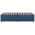 Estructura de cama sin colchón tela azul 90x200