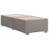 Estructura de cama sin colchón tela gris taupe 100x200