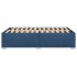 Estructura de cama sin colchón tela azul 120x190