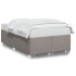 Estructura de cama sin colchón tela gris taupe 120x190