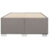 Estructura de cama sin colchón tela gris taupe 120x190