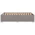 Estructura de cama sin colchón tela gris taupe 120x190