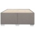 Estructura de cama sin colchón tela gris taupe 120x200