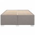 Cama sin colchón tela gris taupe 140x190