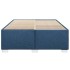 Cama sin colchón tela azul 140x190