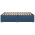 Cama sin colchón tela azul 140x190