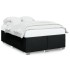 Cama sin colchón tela negro 140x200