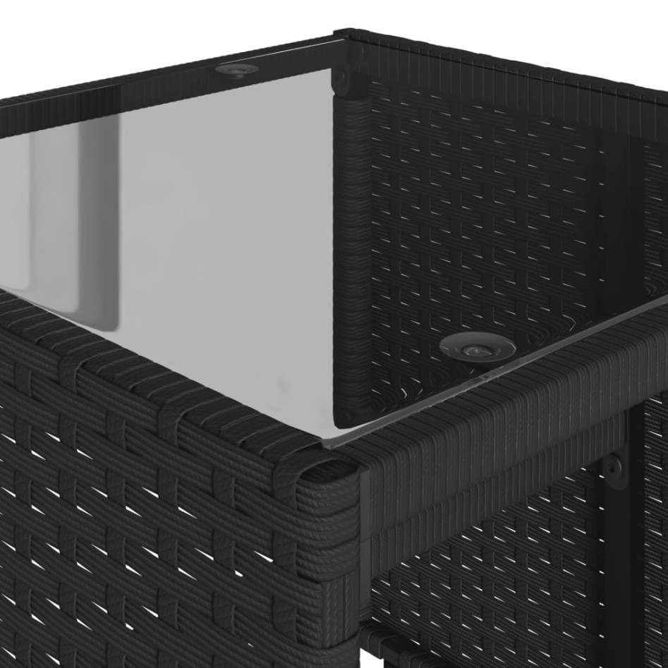Juego de sofás jardín 4 pzas con cojines ratán sintético