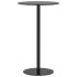 Mesa de jardín redonda acero negro Ø60x105