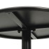 Mesa de jardín redonda acero negro Ø60x105