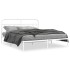 Estructura cama sin colchón con cabecero metal blanco