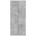 Mueble zapatero contrachapada gris hormigón 80x39x178