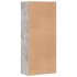 Mueble zapatero contrachapada gris hormigón 80x39x178