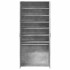Mueble zapatero contrachapada gris hormigón 80x39x178