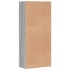 Mueble zapatero madera de ingeniería gris Sonoma 80x39x178