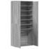 Mueble zapatero madera de ingeniería gris Sonoma 80x39x178