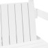 Set de cama y banco con techo madera de pino blanco 100x200