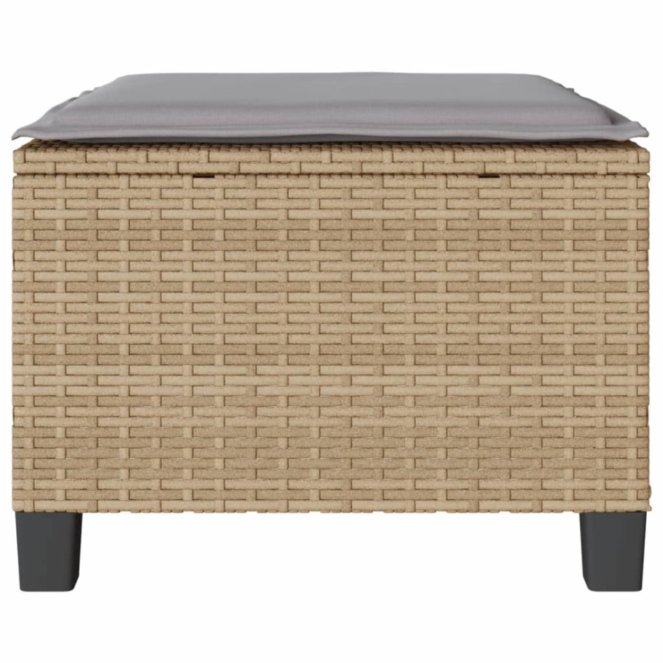 Sillas y mesita de jardín 3 piezas ratán sintético cojín