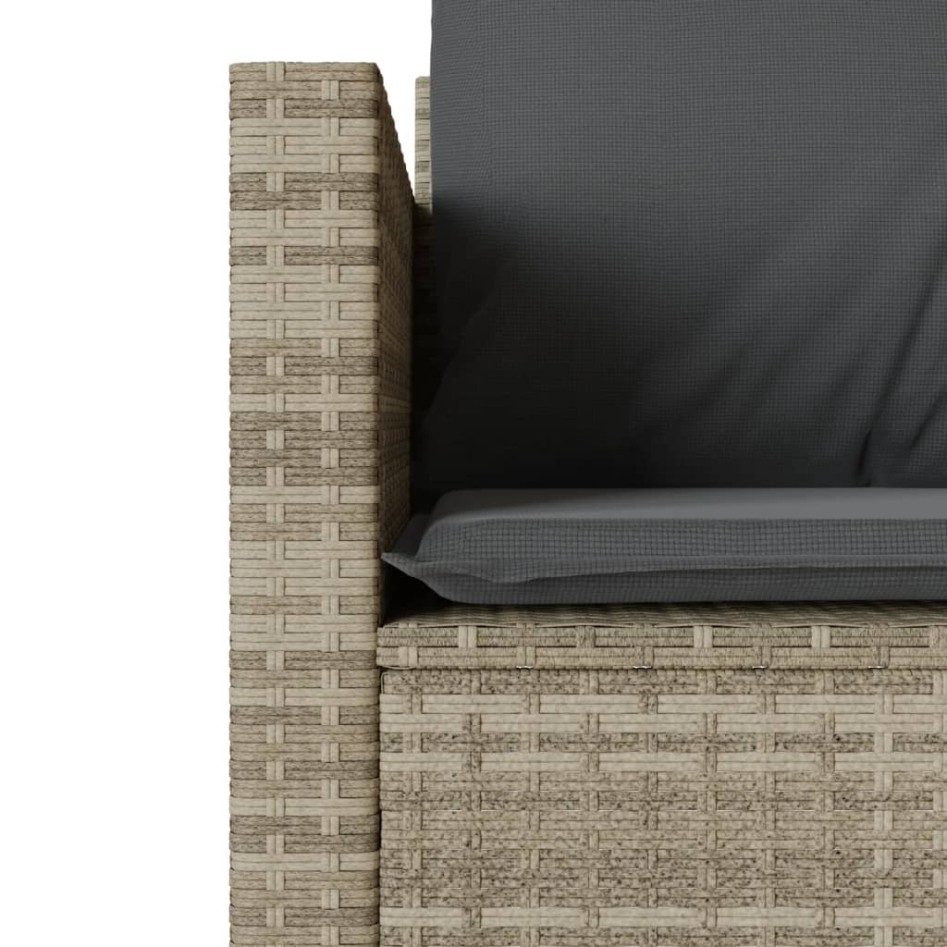 Sillas y mesita de jardín 3 piezas ratán sintético cojín