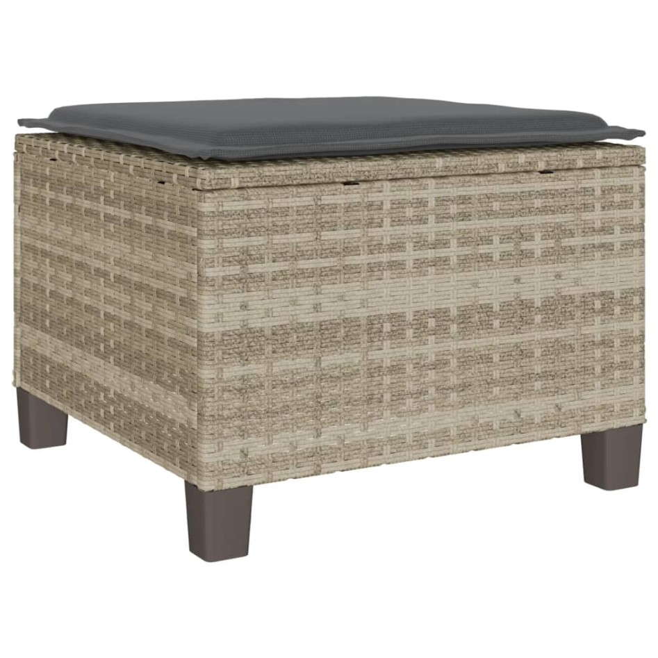 Sillas y mesita de jardín 3 piezas ratán sintético cojín