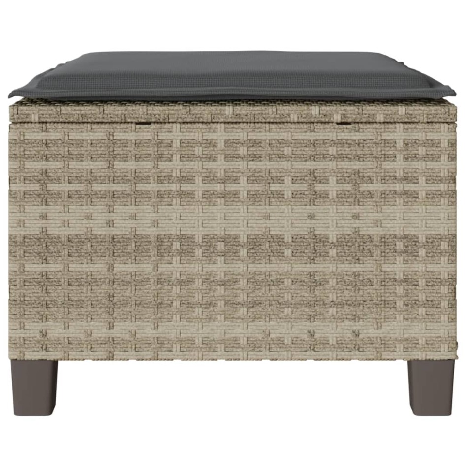 Sillas y mesita de jardín 3 piezas ratán sintético cojín