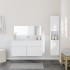 Juego de muebles de baño 3 pzas madera contrachapada
