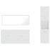Set muebles de baño 3 piezas madera contrachapada blanco