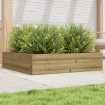 Jardinera madera de pino impregnada 100x100x23 cm