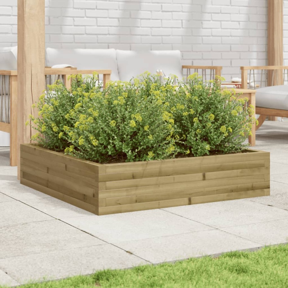 Jardinera madera de pino impregnada 100x100x23