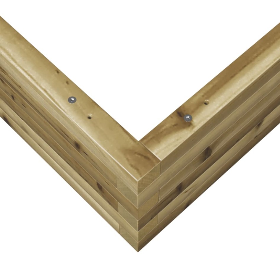 Jardinera madera de pino impregnada 100x100x23