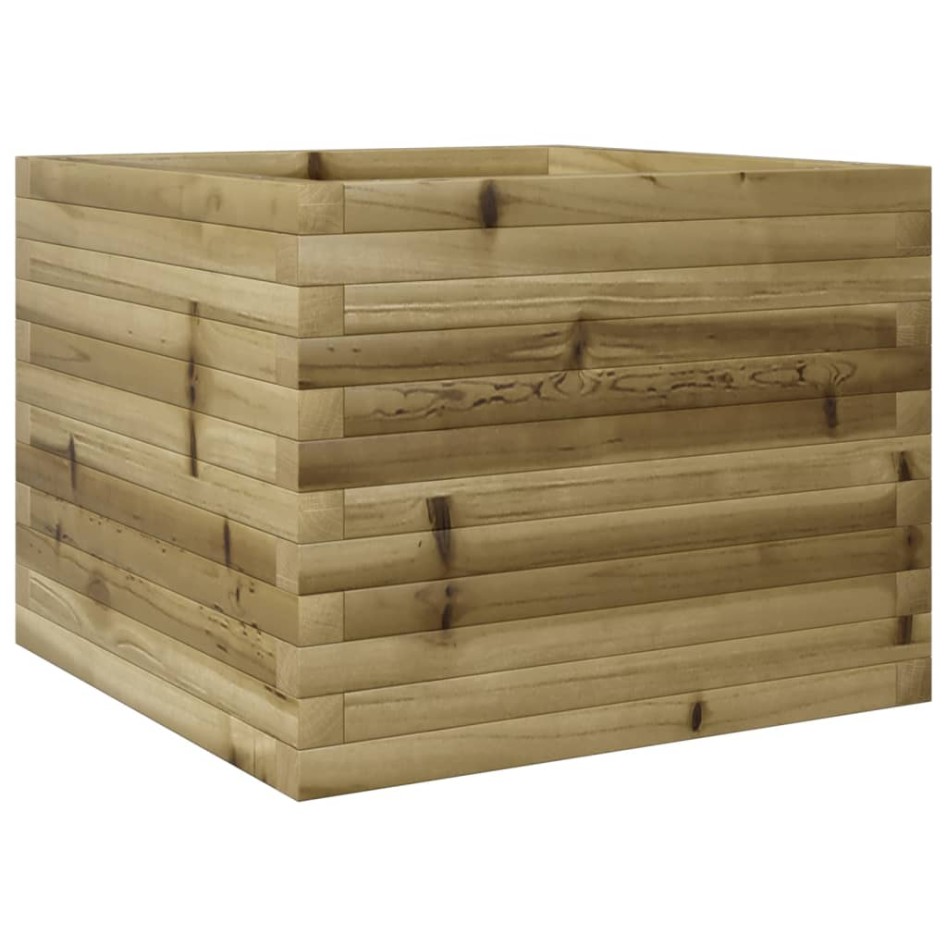 Jardinera de madera de pino impregnada 60x60x45,5