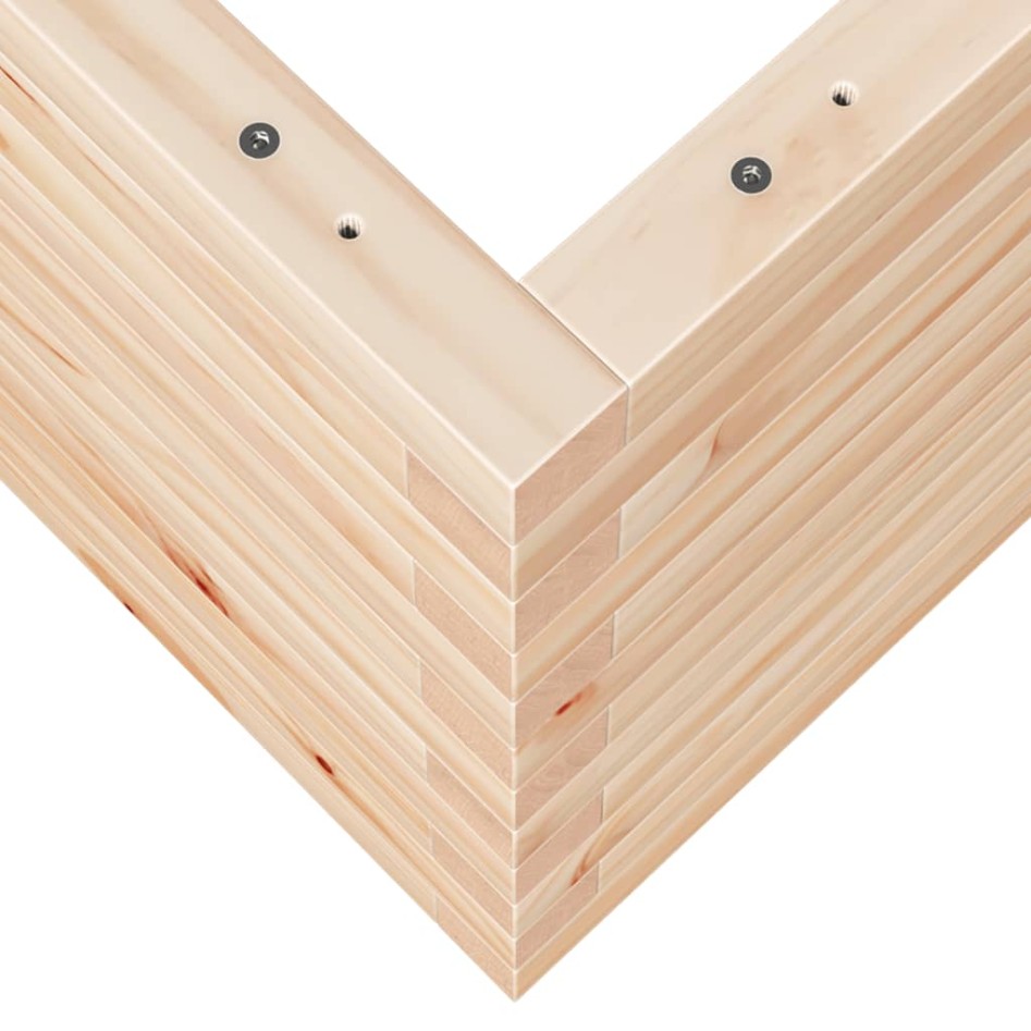 Jardinera de madera maciza de pino 90x60x45,5