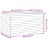 Jardinera de madera maciza de pino 90x60x45,5