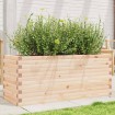 Jardinera de madera maciza de pino 110x40x45,5 cm