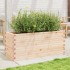Jardinera de madera maciza de pino 110x40x45,5