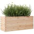 Jardinera de madera maciza de pino 110x40x45,5