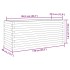 Jardinera de madera maciza de pino 110x40x45,5