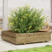 Jardinera de madera de pino impregnada 100x100x26,5 cm