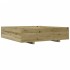 Jardinera de madera de pino impregnada 100x100x26,5