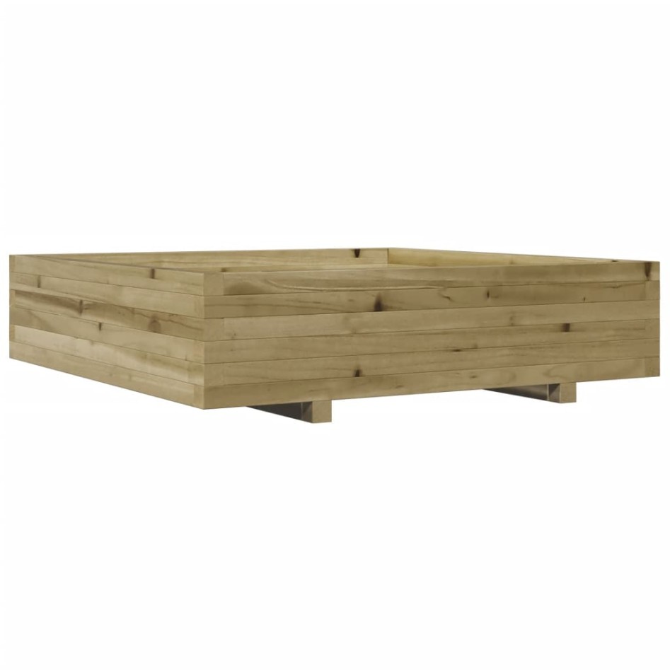 Jardinera de madera de pino impregnada 100x100x26,5