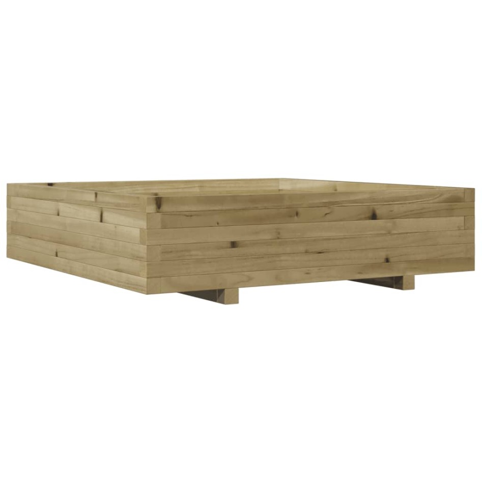 Jardinera de madera de pino impregnada 100x100x26,5