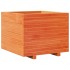 Jardinera madera maciza de pino marrón cera 60x60x49,5