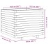 Jardinera madera maciza de pino marrón cera 60x60x49,5