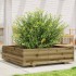 Jardinera de madera de pino impregnada 90x90x26,5