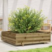 Jardinera de madera de pino impregnada 90x90x26,5 cm