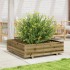 Jardinera de madera de pino impregnada 90x90x26,5