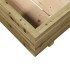 Jardinera de madera de pino impregnada 90x90x26,5