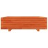 Jardinera de madera maciza de pino marrón cera 90x90x26,5