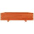 Jardinera de madera maciza de pino marrón cera 100x100x26,5